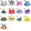 29 스타일 비옷 아이들을위한 사랑스러운 만화 동물 디자인 우산 어린이 고품질 3D 귀 액세서리 60cm M1048