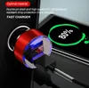 2 in1 Led Digital Display Dual USB Universal Charger For Phone 12 11 Samsung Huawei Car Fast charging adapter