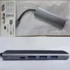 Multifunctional 7 IN 1 USB-C Hub USB3.0 2xUSB2.0 HDTV SD TF Card Reader PD Charging for MacBook Tablet