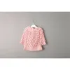 Venta al por mayor Primavera Otoño Chica Cardigan Ropa para niños Manga de murciélago Piña Tejer Suéter de lana Abrigo E13404 210610