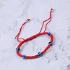 Handgeweven armband Lucky Armband Kabbalah Red String Thread Hamsa Armbanden Blauw Turkse Charme Sieraden Fatima Vriendschap Armband