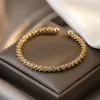 2021 new Classic Simple Copper Alloy Gold adjustable size Charm Bangles for woman fashion luxury Korean Accessories Gothic jewelry retro girl's unusual Bracelet