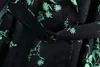 [씨앗] 봄 가을 패션 턴 다운 칼라 자카드 새시 긴 소매 느슨한 우아한 여성 셔츠 13w935 210527