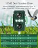 DIGOO DG-AR506 Garden Solar Powered IPX4 Ultrasonic Outdoor Waterproof Animal Repeller Dogs Cats Raccoon Mice With Dual LED Flashing Light - Green