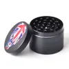 FEDEX 50MM 4 layers Tobacco Smoking Grinder Metal Grinders with 12 pictures Dry Herb Vaporizer CNC Teeth Filter1081793