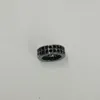 Double rangées Micro pavé Zircon perle bricolage grand trou perles en alliage entretoise breloque pour bracelet à breloques 5 pièces