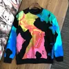 High Quality Mens Cotton Hoodies Men Woman Street Hip Hop Sweatshirt Couple Letter Hand-painted Tops Size M-3XL