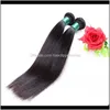 Brazilian Straight 4 Bundles Nonremy Natural Black Color 100 Weaving Uqyai Weaves Bg79H