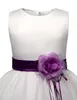 Цветок девушка платье летняя одежда детская свадебная вуаль платья детская вечеринка носит костюм для детей одежда Q0716
