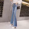 Flare Jeans Mode Europa Stijl Dames Kralen Skinny Denim Broek Vrouwelijke Jean Broek A3223 210428