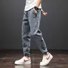 Frühling Sommer Schwarz Blau Cargo Jeans Männer Streetwear Denim Jogger Hosen Männer Baggy Harem Jean Hosen Plus Größe 6XL 7XL 8XL 210622