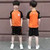 Tuta da calcio per bambini Basket Ragazzi Set di abbigliamento per bambini Calcio estivo Sport per adolescenti Abbigliamento per bambini per 5 6 8 10 12 anni 210326