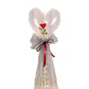 Décoration de fête LED Bobo Ballon Clignotant Lumière En Forme De Coeur Rose Fleur Boule Transparent Mariage Saint Valentin Cadeau par mer GCB14421