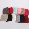 Gratuit Dhl 15 couleurs pour enfants pour enfants chapeaux filles garçon bébé hiver hiver chaud crochet tricot chapeau bonnet cassette de fourrure