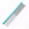 Dog Comb Hackle for Cat Pet Combs Stainless Steel Pets Cleaning Tool Dogs Cats Deshedding Brush Grooming Comb