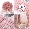 2021 Moda Inverno Cappello e Sciarpa Set Donna Cashmere Femminile Spessa Pelliccia calda Pompon Lavorato a maglia s Lady Warps Suit