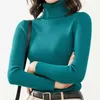 Dolcevita lavorato a maglia Maglione da donna Pullover Cashmere Manica lunga Inverno Elastico Maglioni da donna Top tutto-fiammifero Maglione femminile 211217