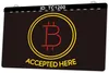 TC1200 accepté ici Bitcoin Light signe double couleur gravure 3D