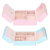 Opbergzakken Schoenen Tas Reizen Draagbare Plastic Sieraden Box Modieuze PU Lederen Ketting Hanger Oorbel Organizer Display Case