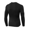 Maillots de course hommes automne et hiver sports à manches longues en plein air entraînement serré t-shirt haute élastique séchage rapide fitness cycliclothes