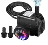 submersible water pump with led light