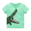 Metri che saltano Animali Stampa T-shirt per bambini Per l'estate Ragazzi Ragazze T-shirt Moda Cute Kids Top 210529