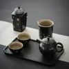 Luwu Black Crockery Ceramic Caddies Cherry Blossom Chinese Canisters Lagringstee eller mat