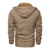 Heren dikke jas winter herfst mode hooded tooling jas outdoor jas mannelijke merkkleding EU maat 211105