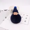 Doce Dormindo Bebê Boneca Chaveiro Para As Mulheres Saco Brinquedo Keyring Fluxe Pele Pelúcia Fuca Chaveiros