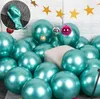 12 Zoll Metallic-Farben Ballon Gold Silber Grün Lila Perle Latexballons Helium Luftbälle Weihnachten Geburtstag Party Dekor