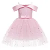 LZH Flower Girls Abito da sposa Abiti per bambini per ragazze Elegante principessa Abito da sera per bambini Costume natalizio 8 10 anni Q0716