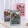 Confezioni regalo Creative Show Window Box Borsetta Flower Packaging Bag Forniture di carta Kraft Bouquet Scatole di cartone Matrimonio per gli ospiti