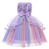 regenbogen tutu mädchen kleid