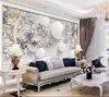 Wallpapers 3d Wallpaper Custom Po Living Room Mural Hand-painted Chinese Flower Painting Sofa Background For Wall
