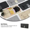 Bil Sun Visor Organizer Storage Pocket Auto Interior Tillbehör för kort Väskor