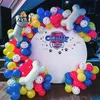 75pcs animaux de compagnie patte de chien ballons en latex os thème animal décor de fête enfants jouets classiques globos hélium air balles gonflables fourniture 220217