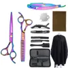 Professional dressing Kit 6 Inch Stainless Steel Scissors Tail Cloak Haircut Comb Styling Tool