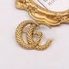 Designer di uomini di lusso Designer Brand Brand Libera doppia lettera 18k oro oro intalato cristallo di strass di strass per la spilla perle perle sposate per feste di Natale accessori per feste di Natale