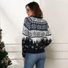 Maglioni da donna brutti maglione di jumper di Natale autunno autunno inverno fiocco di neve jacquard maglia pullover Tops per le donne 2021 moda