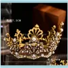Barrettes Jewelryluxury Crystal Tiars Bridal Tiaras Wedding Crowns Rhinestone Headband Women Baroque Pageant
