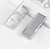 100PCS Pill box Silver Blank Rectangle Metal Pill-Container SN2965
