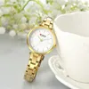 Curren Marca de lujo Relojes de cuarzo minimalistas Mujeres Reloj de pulsera de oro rosa Reloj casual delgado para damas Reloj de pulsera con acero Q0524