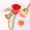 Rose Flower Nail Art Borstels met Doos Zachte Populaire Mode Stof Schoonmaak DIY Design Gel Nails Manicure Accessoires Tools