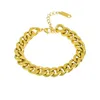Bangle Stainless Steel Bracelet Hip-hop Street Dance 18K Gold Fashion African Jewelry Dubai Personalized Bangles Christmas
