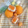 Étui liquide dynamique pour étuis AirPods Orange mignon alimentaire clair paillettes housse de protection fruits oranges sables mouvants Air pods 2 Pro