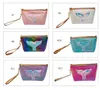 Mermaid Laser Makeup Bag PU Cosmetic Pouches Creative Storage Pouch Handle Waterproof Travel Wash Bags Handbag Wallet SN23858275297