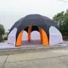 Tenda ragno gonfiabile padiglione gigante con copertura completa 1 porta con cerniera stazione eventi diametro 12m 40ft che raccoglie tendone a cupola con 8 gambe in vendita