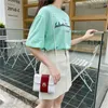 G090 wholale fashionable msenger sling bags women simple joker contrast color satchel bag with buckleKBWX