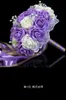 30 Rose Wedding Bouquets Handmade Bridal Flower Party Gifts Wedding Accessories Flowers Pears beaded with Ribbon