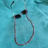 1pc sunnycords red coral eyeglasses sunglasses sunglasses chain chain with clasp 18k gold eye classes chains string scar